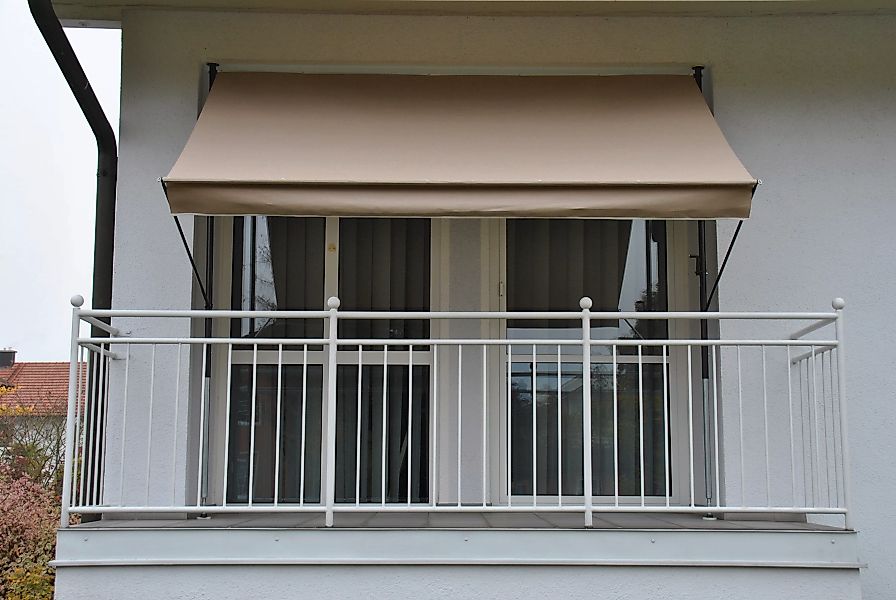 Angerer Klemmmarkise Style Taupe 150 cm x 350 cm günstig online kaufen
