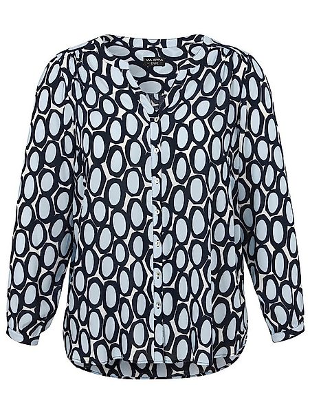 VIA APPIA Langarmbluse Bluse V-Ausschnitt 1/1 Arm Druck günstig online kaufen