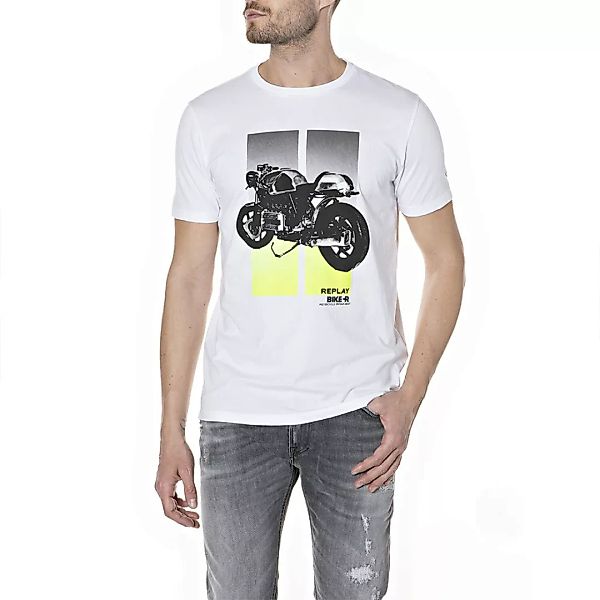 Replay M3432.000.2660 T-shirt L White günstig online kaufen