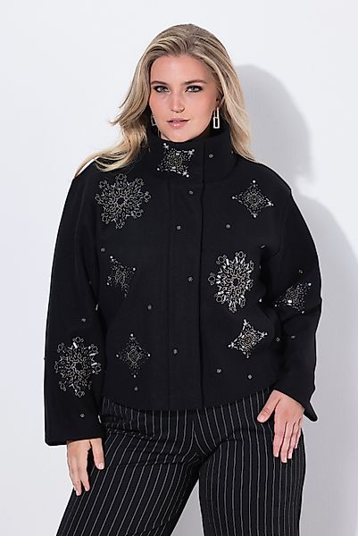 Ulla Popken Sommerjacke Jacke Stickerei kurz günstig online kaufen