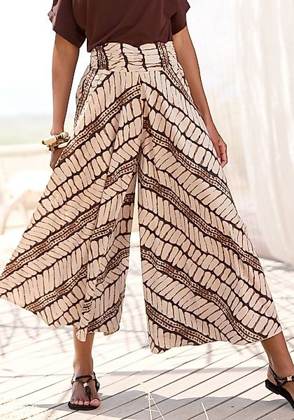 LASCANA Hosenrock mit Alloverdruck, Culotte, extraweites Bein günstig online kaufen
