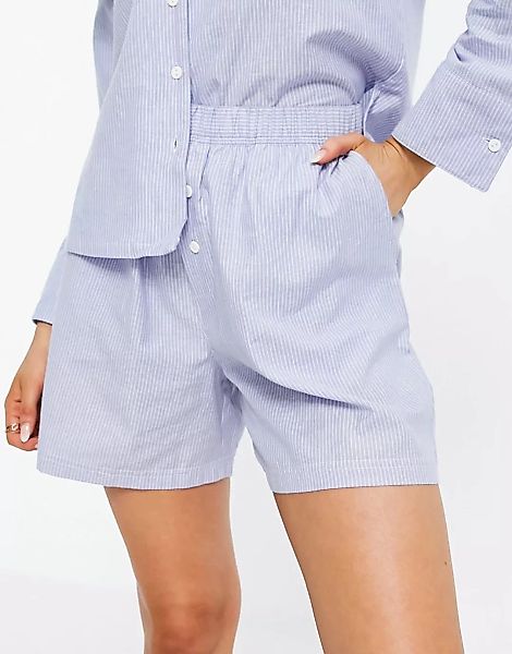 ASOS DESIGN – Mix & Match – Pyjamashorts aus Baumwolle mit klassischem Stre günstig online kaufen
