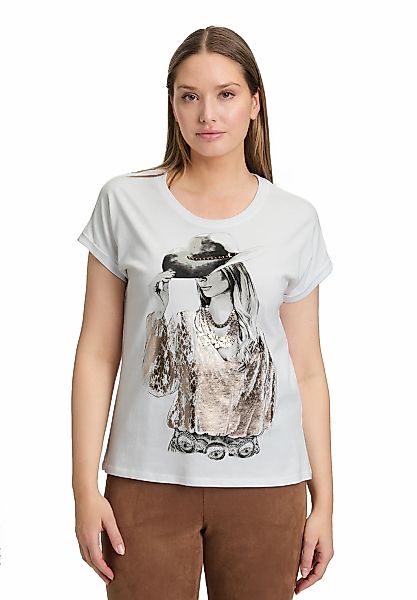 Betty Barclay Kurzarmshirt "Damen Casual-Shirt mit Ärmelaufschlag" 1 Stk. t günstig online kaufen