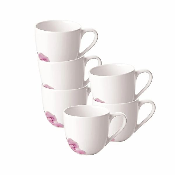 Villeroy & Boch Espressotasse "Espressotassen Rose Garden 70 ml 6er Set bun günstig online kaufen