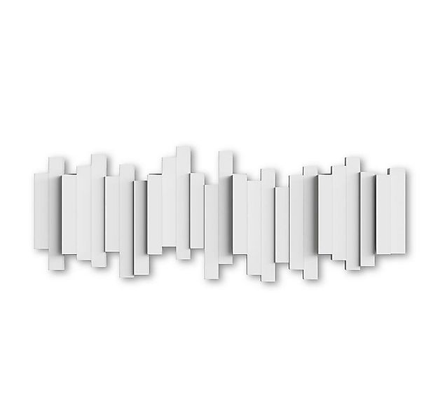 Umbra Garderobenhaken Stäbchen, 49 x 18 x 3 cm, Weiß, 5 Haken, aus Kunststo günstig online kaufen