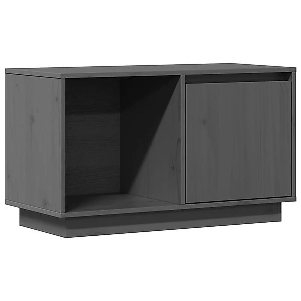 VidaXL TV-Schrank Grau 74x35x44 cm Massivholz Kiefür günstig online kaufen