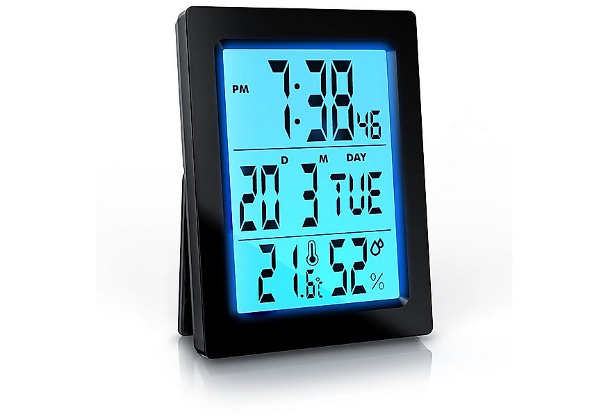 BEARWARE Wecker mit Netzteil & Akku, Musikwecker, Reisewecker mit Temperatu günstig online kaufen