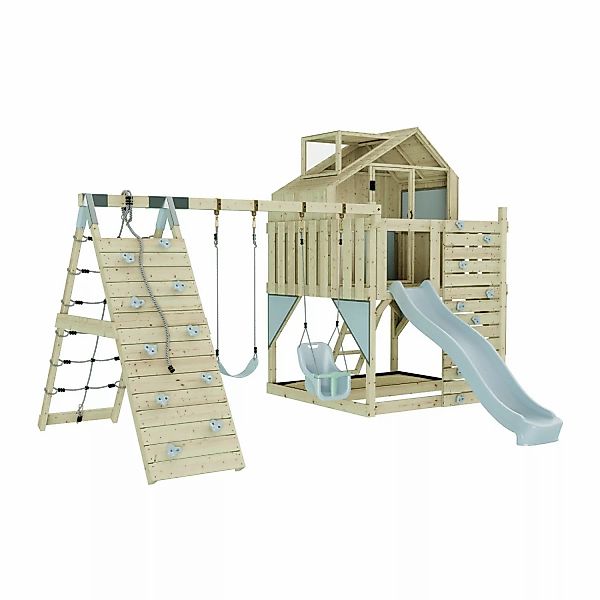 OutdoorToys Spielturm Oscar mit Babyschaukel Eisblau günstig online kaufen