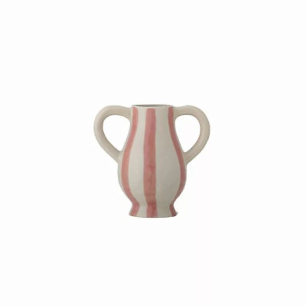 Vase Binti keramik rosa / Steingut - Ø 9,5 x H 15 cm - Bloomingville - Rosa günstig online kaufen