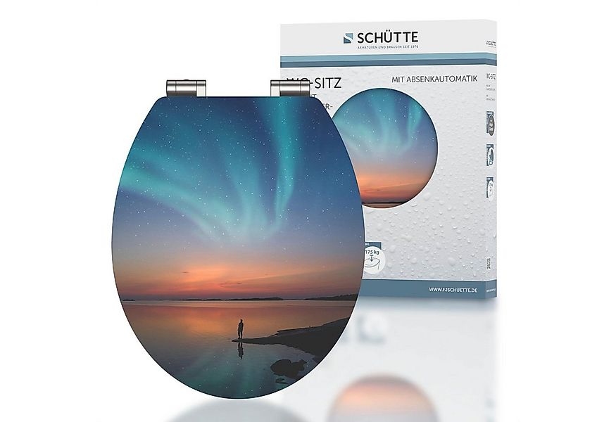 Schütte WC-Sitz POLAR LIGHTS, bruchsicher und kratzfest, Absenkautomatik, S günstig online kaufen
