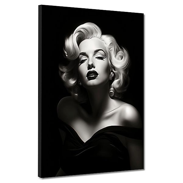 Artedinoi Leinwandbild Beautiful Marilyn Black Style günstig online kaufen