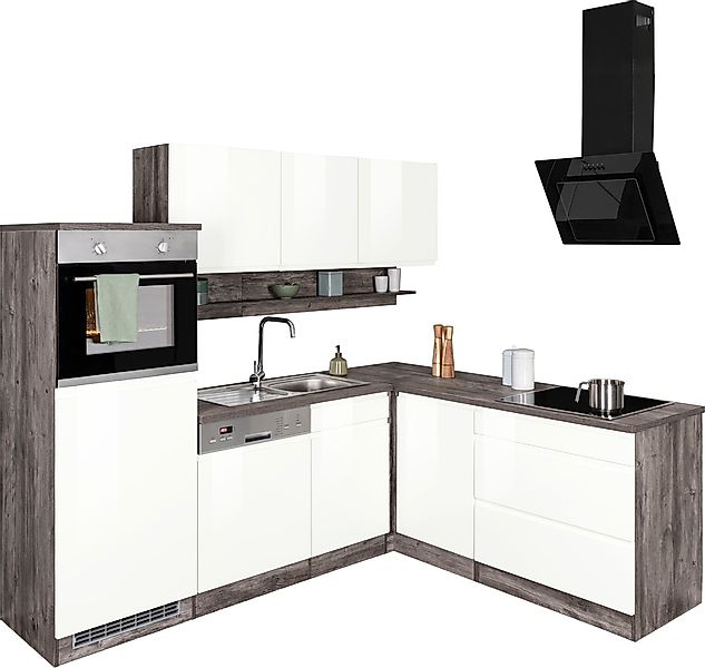 KOCHSTATION Winkelküche "KS-Virginia", Stellbreite 230/190 cm, ohne E-Gerät günstig online kaufen