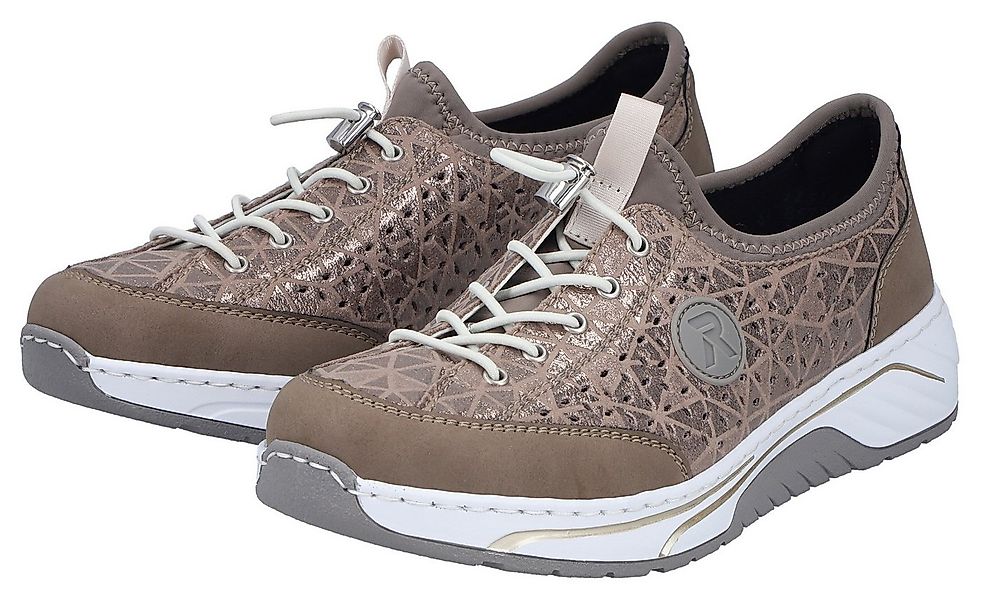 Rieker Slip-On Sneaker Slipper, Freizeitsneaker, Halbschuh in Metallic-Opti günstig online kaufen