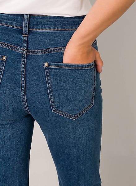 Base Level Slim-fit-Jeans "Arin", in blauer Waschung günstig online kaufen