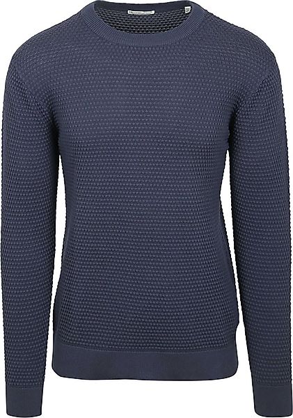 Knowledge Pullover Bubble Knit Indigo - Größe M günstig online kaufen