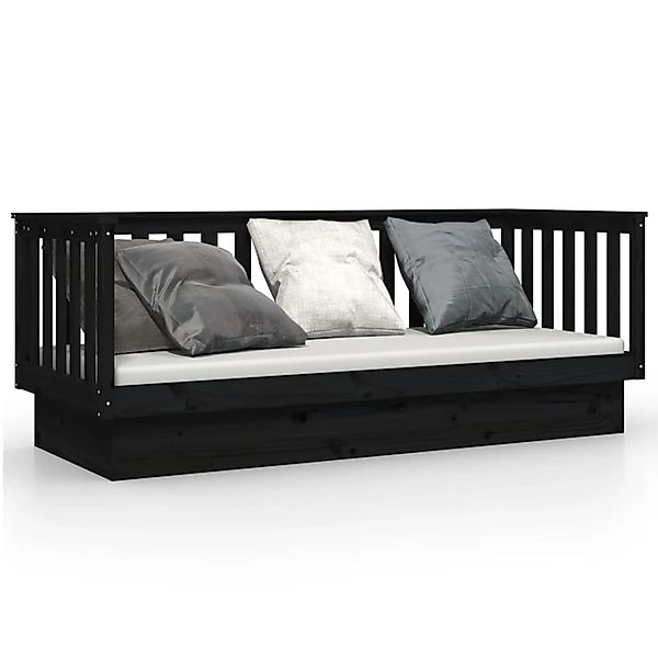 vidaXL Tagesbett Schwarz 90x190 cm Massivholz Kiefer1358267 günstig online kaufen
