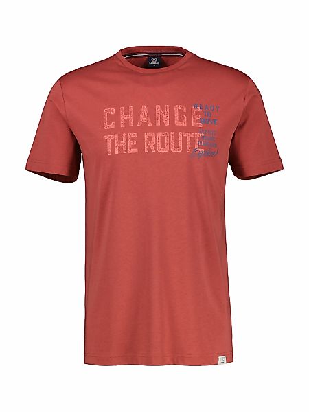 LERROS T-Shirt "LERROS Unifarbenes T-Shirt mit Print" günstig online kaufen
