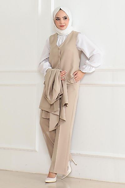 MODAMİHRAM Tunikakleid Taba Drei-Teiler mit Jacke günstig online kaufen