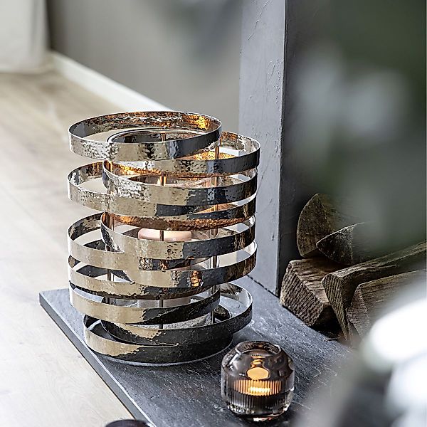 Fink Windlicht "MIRAGE" aus Edelstahl, Höhe ca. 30 cm günstig online kaufen