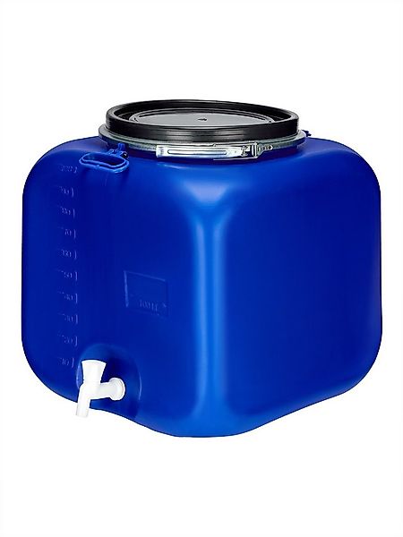 Garronda Regentonne 100L Weithalsfass mit Deckel Hahn quadratisch für Garte günstig online kaufen