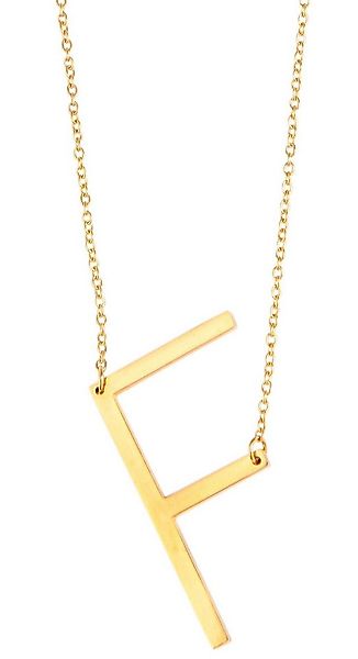 AKZENT Kette mit Anhänger Aurelija Edelstahl gold Damen wasserfest, Damen K günstig online kaufen