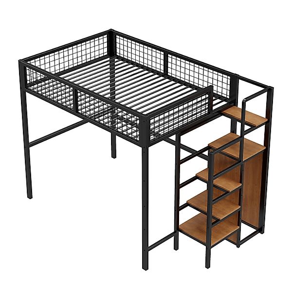 OKWISH Metallbett Kinderbett Einzelbett Stauraumbett Funktionsbett günstig online kaufen