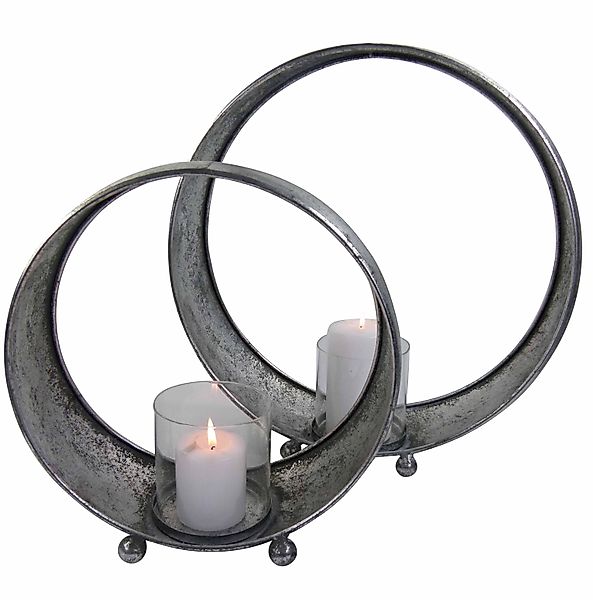 GlasArt Dekoobjekt Deko-Ring Metall Kreis Skulptur günstig online kaufen