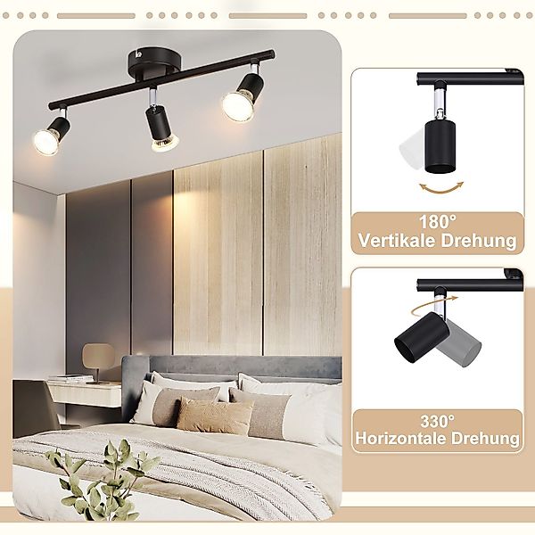 ZMH Deckenleuchte 3 Flammig-Deckenspot Deckenlampe Modern günstig online kaufen