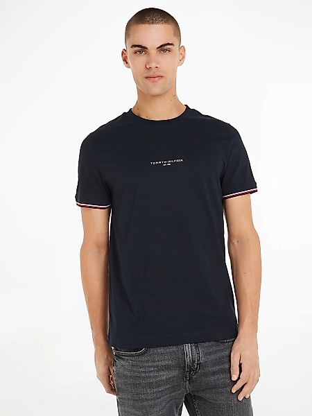 Tommy Hilfiger T-Shirt "TOMMY LOGO TIPPED TEE" günstig online kaufen