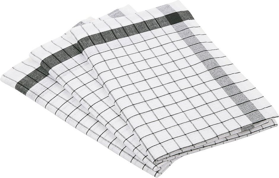 ROSS Geschirrtuch Exclusiv, (Set, 3-tlg), Karofond, 50% Baumwolle, 50% Lein günstig online kaufen