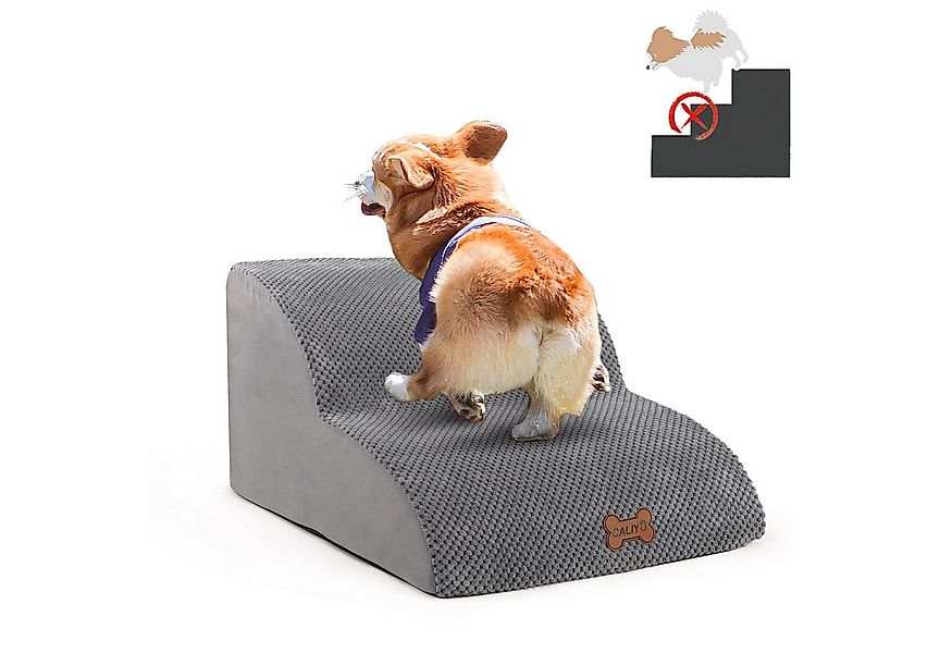 CALIYO Hunderampe Hundetreppe 2 Stufen rutschfest Haustiertreppe Katzentrep günstig online kaufen