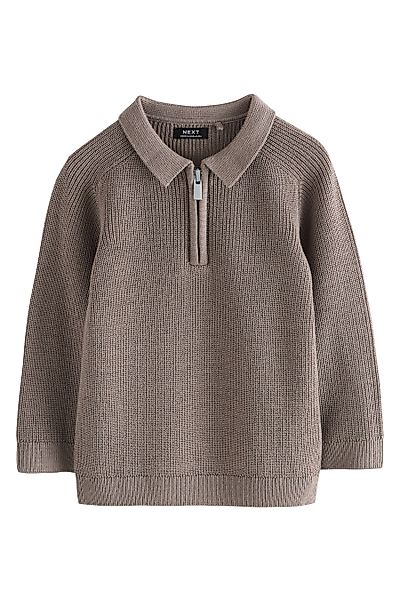 Next Polokragenpullover Strick-Poloshirt mit langen Ärmeln günstig online kaufen