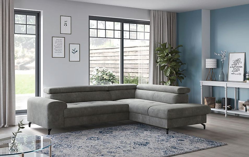 COTTA Ecksofa "Aura L-Form", mit Schlaffunktion, Bettkasten und Kopfteilver günstig online kaufen