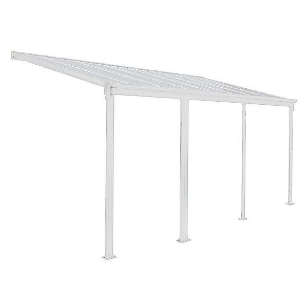 HOME DELUXE Terrassendach Terrassenüberdachung SOLIS Weiß, günstig online kaufen