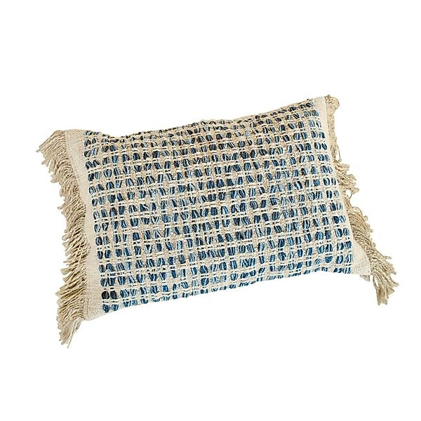 Mirabeau Kissenhülle Kissenhülle Monrovie blau/beige, (1 günstig online kaufen