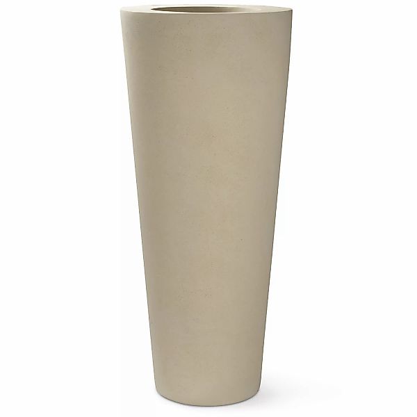 Polystone Conical Outdoor Bodenvase Ø 48 cm, Höhe 110 cm creme günstig online kaufen