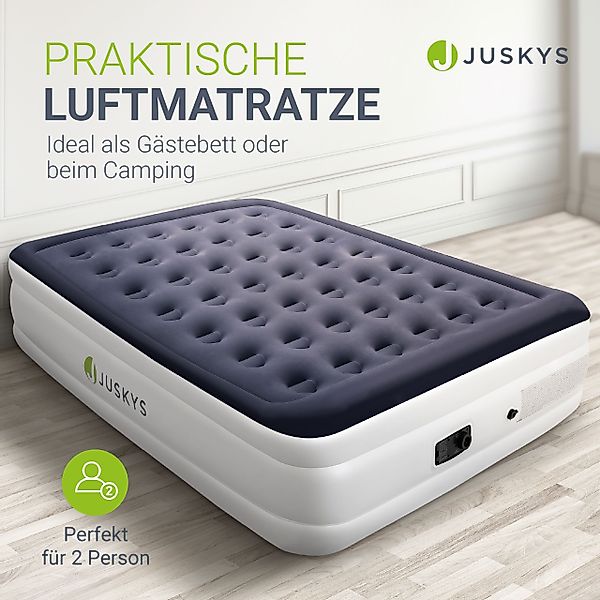 Juskys Luftmatratze Sapri L, Doppel-Luftbett, selbstaufblasend, günstig online kaufen