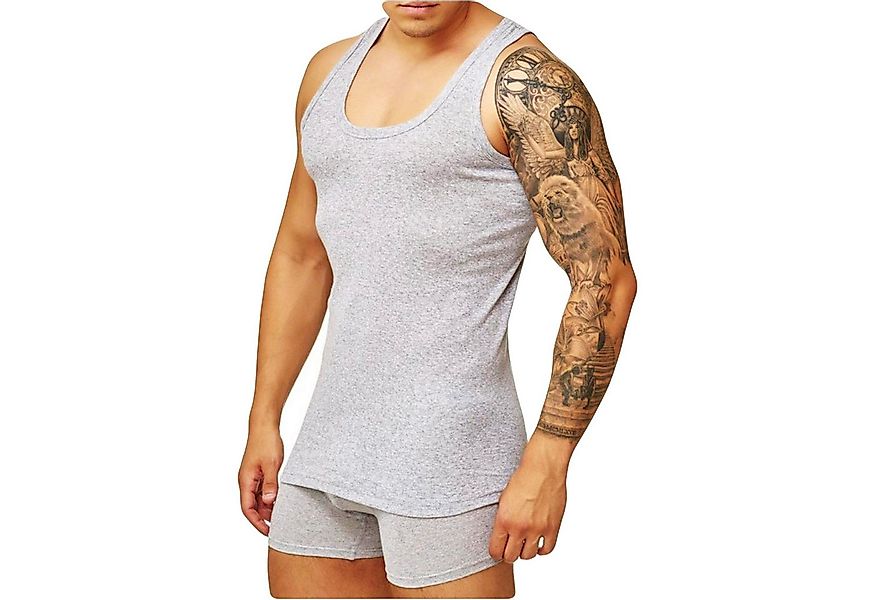 TEXEMP Unterhemd 4er Pack Herren Unterhemd Achselhemd 100% Baumwolle Tank T günstig online kaufen