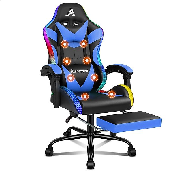 ALFORDSON Gaming-Stuhl Massagestuhl mit LED, ergonomischer günstig online kaufen