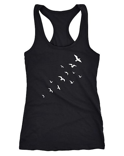 Neverless Tanktop Damen Tank Top Vögel Birds Fly Racerback Tanktop Trägerto günstig online kaufen