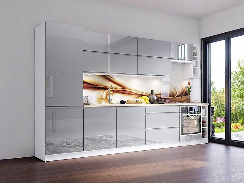 ROYAL24_MARKT Küchenzeile K40-G340 - Aspen - Modernes Design mit außergewöh günstig online kaufen