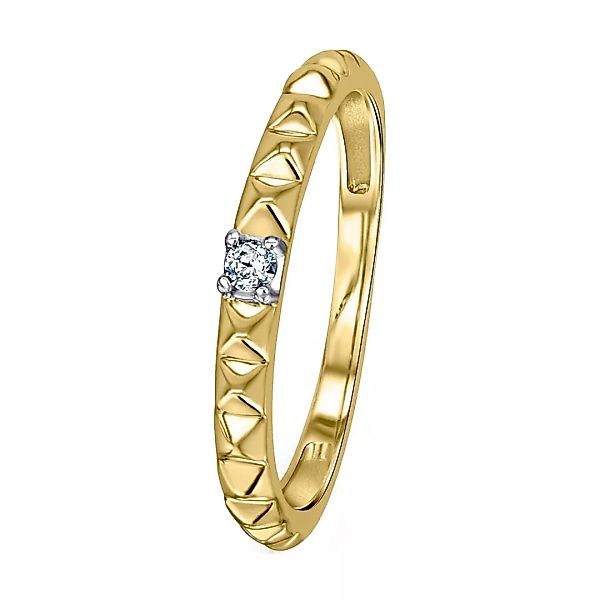 ONE ELEMENT Diamantring "0,04 ct Diamant Brillant Ring aus 585 Gelbgold", D günstig online kaufen