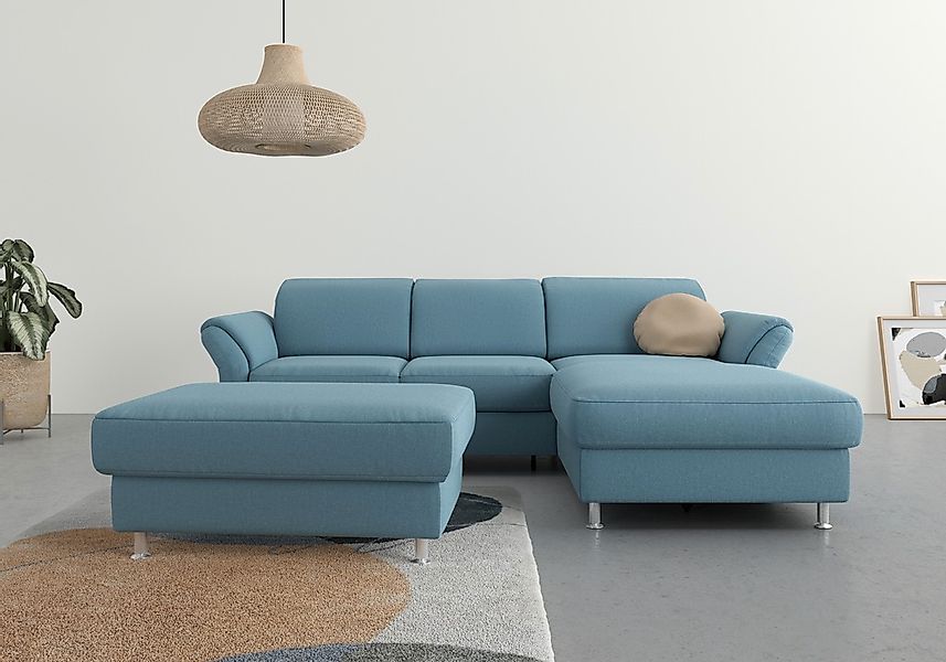 sit&more Ecksofa "Apulia L-Form" wahlweise Bettfunktion, Bettkasten und Kop günstig online kaufen