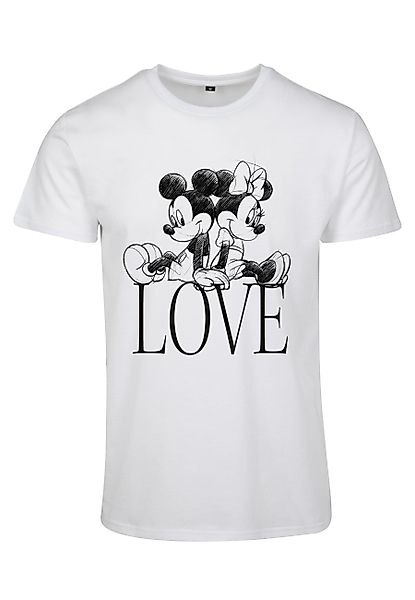 Merchcode Kurzarmshirt Merchcode Damen Ladies Minnie günstig online kaufen
