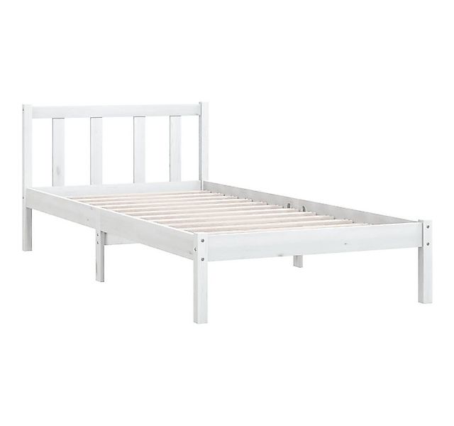 furnicato Bettgestell Massivholzbett Weiß Kiefer 90x200 cm (1-tlg) günstig online kaufen
