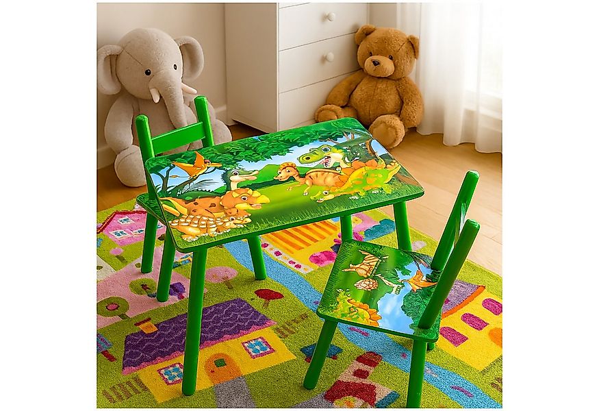 HTI-Living Kindersitzgruppe Kindertisch mit Stühlen Kinder, (Set, 3-tlg., 1 günstig online kaufen