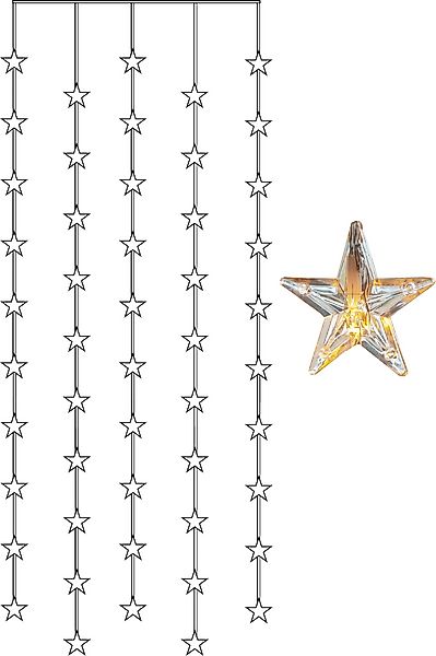 Star Trading LED-Lichtervorhang 50tlg, 90x200cm 2006-75-2 günstig online kaufen