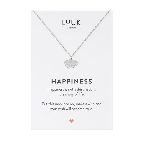 LUUK LIFESTYLE Kette mit Anhänger Ginkgo, günstig online kaufen