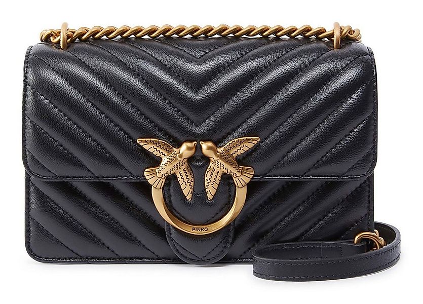 PINKO Umhängetasche Mini DC Sheep Nappa Chevron, aus echtem Schafsleder günstig online kaufen