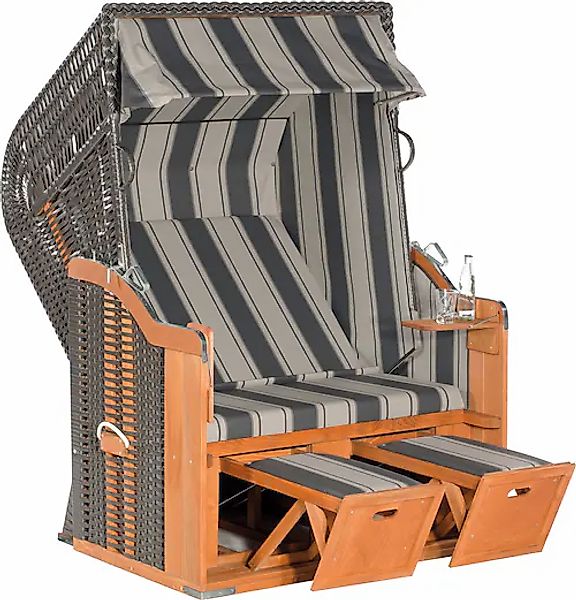 SunnySmart Strandkorb »Rustikal 250 Basic« PVC-Stoff, Metallteile wetterfes günstig online kaufen